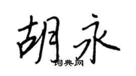 王正良胡永行书个性签名怎么写