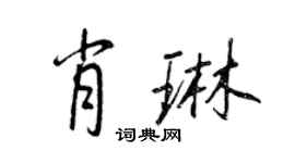 王正良肖琳行书个性签名怎么写