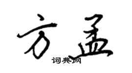 王正良方孟行书个性签名怎么写
