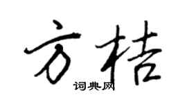 王正良方桔行书个性签名怎么写
