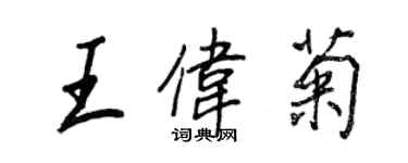 王正良王伟菊行书个性签名怎么写