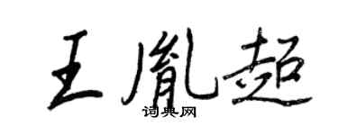 王正良王胤超行书个性签名怎么写