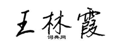 王正良王林霞行书个性签名怎么写