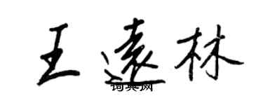 王正良王远林行书个性签名怎么写