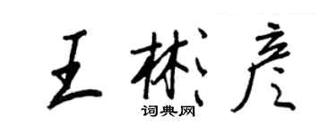 王正良王彬彦行书个性签名怎么写