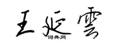 王正良王延云行书个性签名怎么写