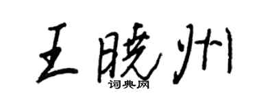 王正良王晓州行书个性签名怎么写