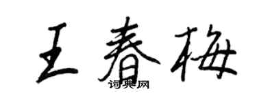 王正良王春梅行书个性签名怎么写