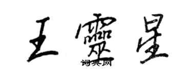 王正良王灵星行书个性签名怎么写