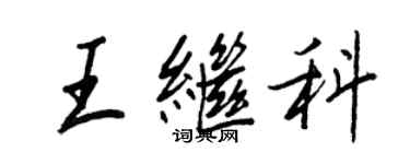 王正良王继科行书个性签名怎么写