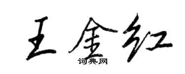 王正良王金红行书个性签名怎么写