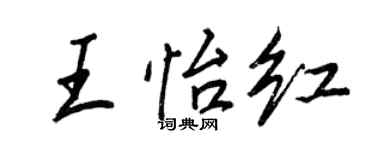 王正良王怡红行书个性签名怎么写