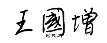 王正良王国增行书个性签名怎么写