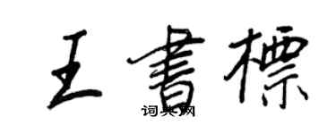 王正良王书标行书个性签名怎么写