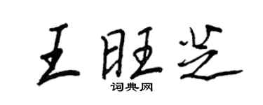 王正良王旺芝行书个性签名怎么写