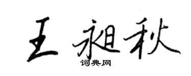 王正良王昶秋行书个性签名怎么写