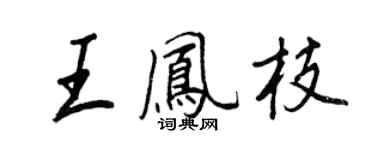 王正良王凤枝行书个性签名怎么写