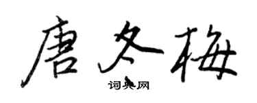 王正良唐冬梅行书个性签名怎么写