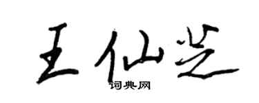 王正良王仙芝行书个性签名怎么写