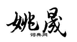 胡问遂姚晟行书个性签名怎么写