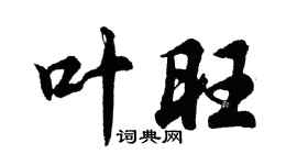 胡问遂叶旺行书个性签名怎么写