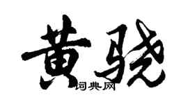 胡问遂黄骁行书个性签名怎么写