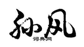 胡问遂孙风行书个性签名怎么写