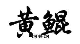 胡问遂黄鲲行书个性签名怎么写