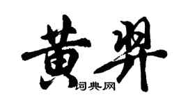 胡问遂黄羿行书个性签名怎么写