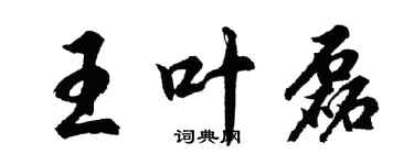 胡问遂王叶磊行书个性签名怎么写