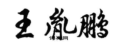 胡问遂王胤鹏行书个性签名怎么写
