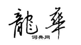 王正良龙华行书个性签名怎么写