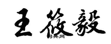 胡问遂王筱毅行书个性签名怎么写