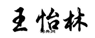 胡问遂王怡林行书个性签名怎么写