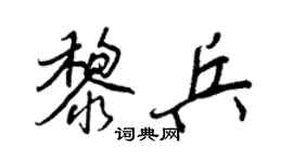 王正良黎兵行书个性签名怎么写