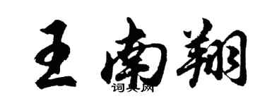 胡问遂王南翔行书个性签名怎么写