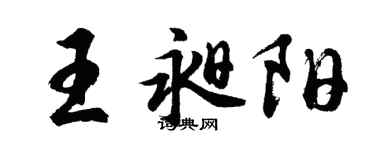 胡问遂王昶阳行书个性签名怎么写