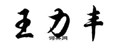 胡问遂王力丰行书个性签名怎么写