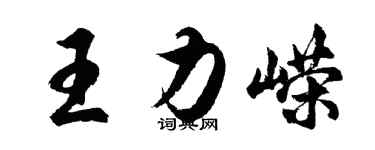 胡问遂王力嵘行书个性签名怎么写