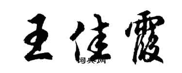胡问遂王佳霞行书个性签名怎么写