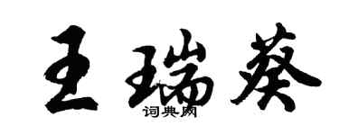 胡问遂王瑞葵行书个性签名怎么写