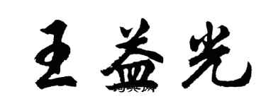 胡问遂王益光行书个性签名怎么写