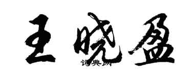 胡问遂王晓盈行书个性签名怎么写