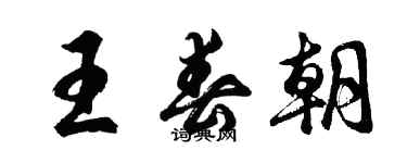 胡问遂王春朝行书个性签名怎么写