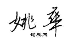 王正良姚华行书个性签名怎么写