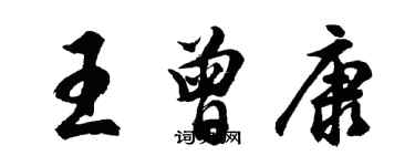 胡问遂王曾康行书个性签名怎么写