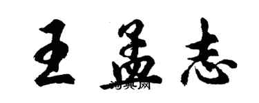 胡问遂王孟志行书个性签名怎么写