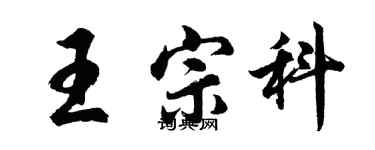 胡问遂王宗科行书个性签名怎么写