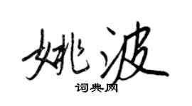 王正良姚波行书个性签名怎么写