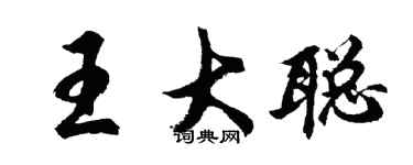 胡问遂王大聪行书个性签名怎么写